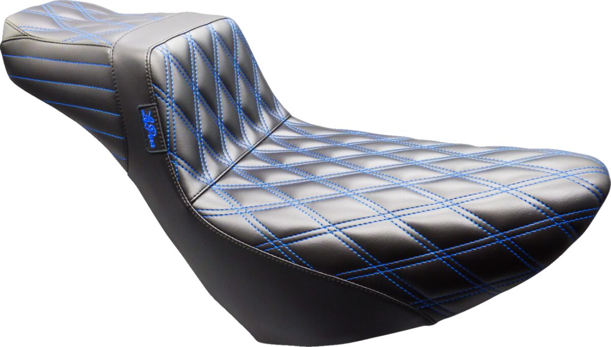 Tailwhip Daddy Long Legs Seat - Double Diamond - Black/Blue Stitch - FX