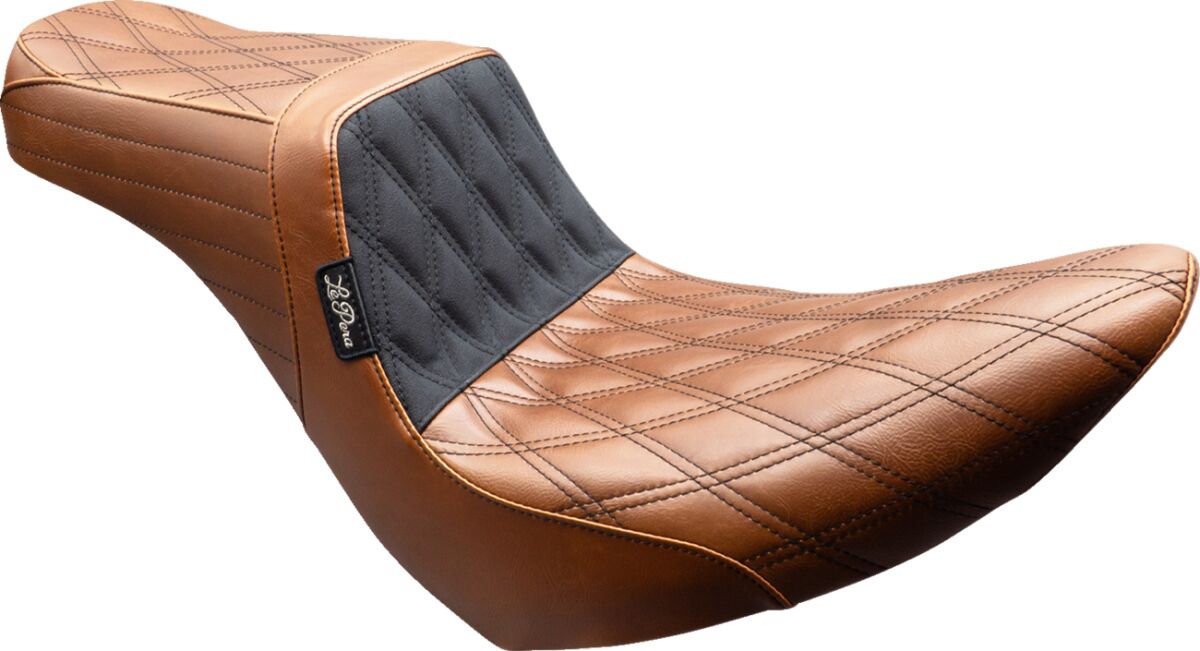 Tailwhip Seat - Double Diamond - Black/Brown Stitch - FX/FL