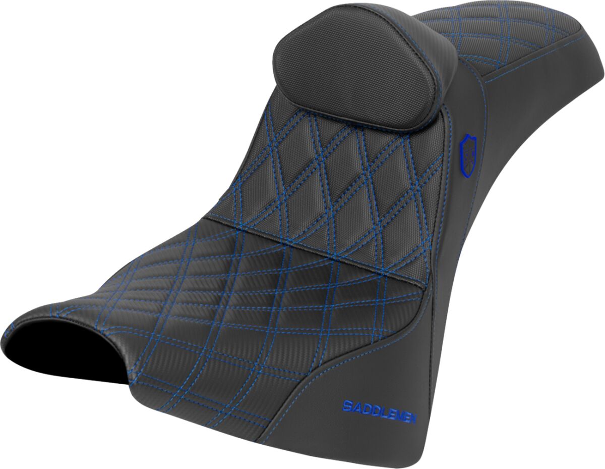 Pro Series SDC Performance Seat - w/o Backrest - Blue Stitch - Gripper