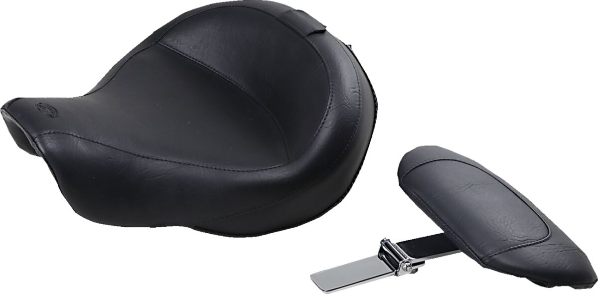 SEAT WIDE TOURING VINYL SOLO VINTAGE SMOOTH WITH BACKREST
