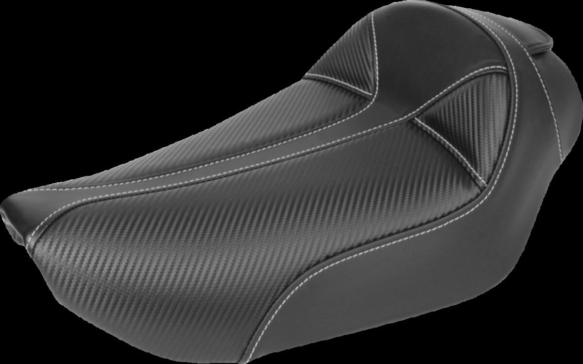 SOLO SEAT DOMINATOR FRONT VINYL|SADDLEGEL™|GEL CHANNEL™ CARBON LOOK