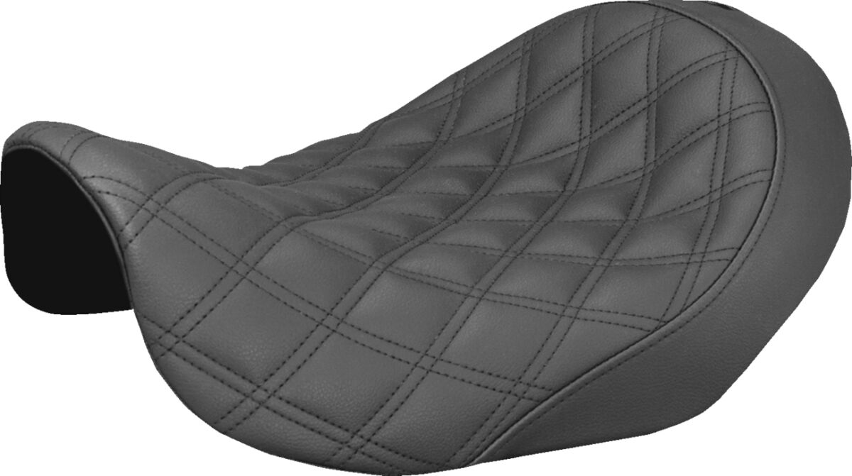 SOLO SEAT RENEGADE™ LS FRONT VINYL|SADDLEGEL™ PLAIN BLACK
