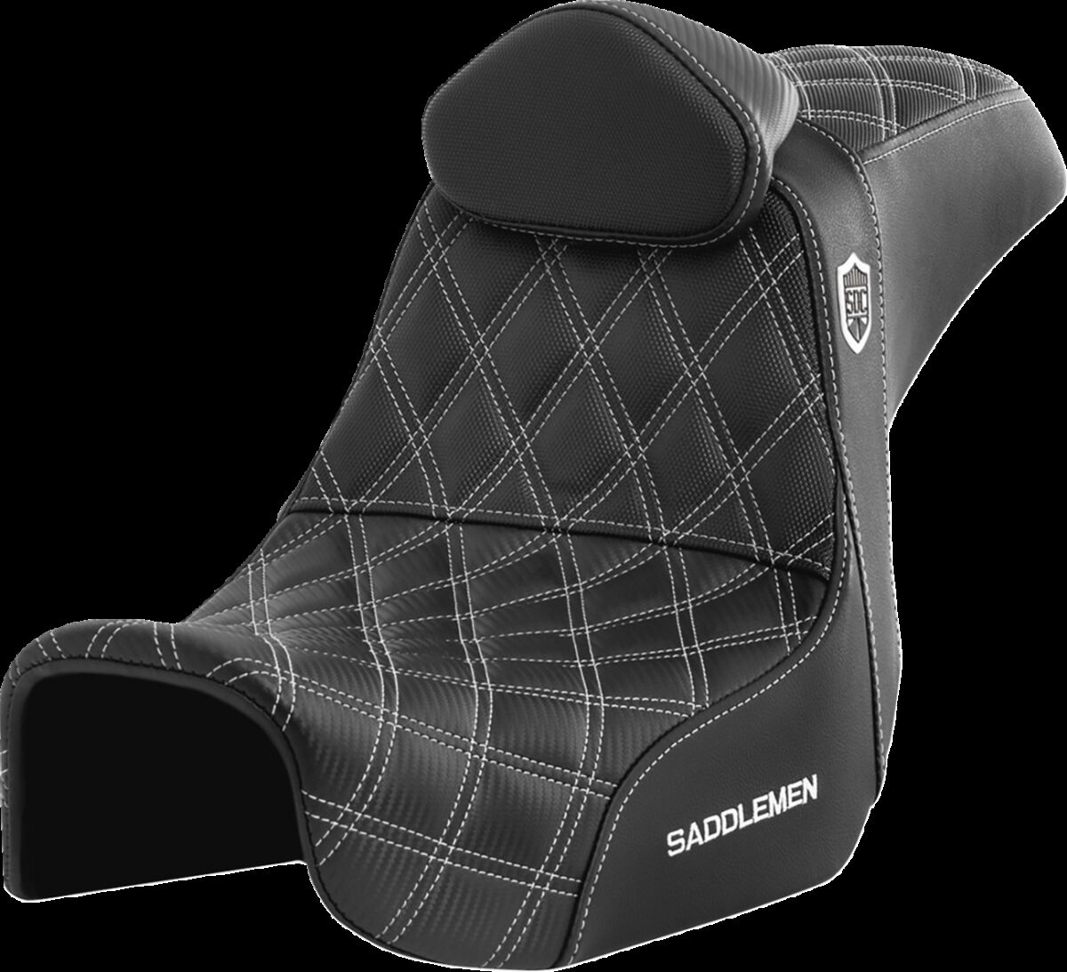 Pro Series SDC Performance Seat - with Backrest - White Stitch