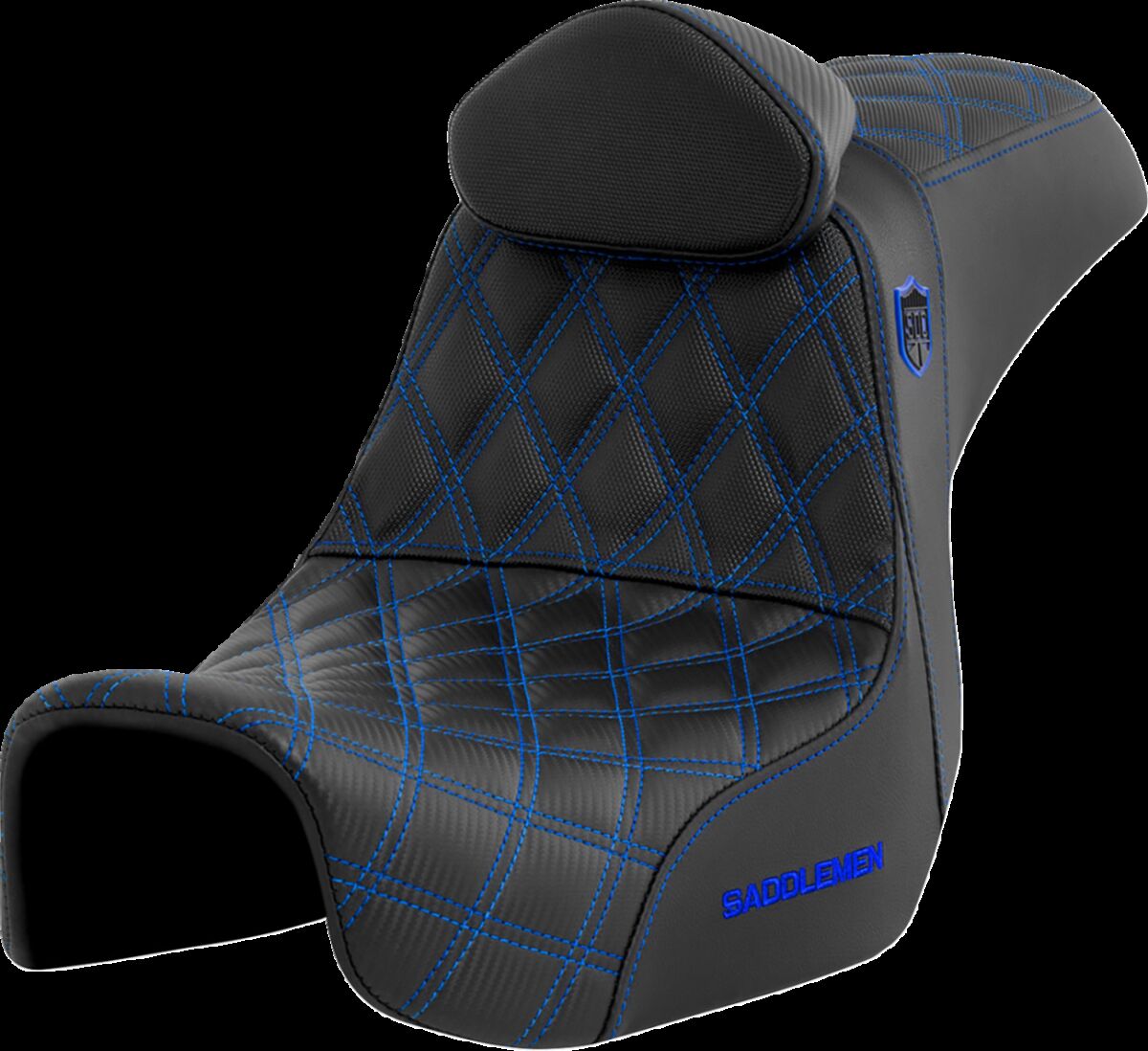 Pro Series SDC Performance Seat - with Backrest - Blue Stitch