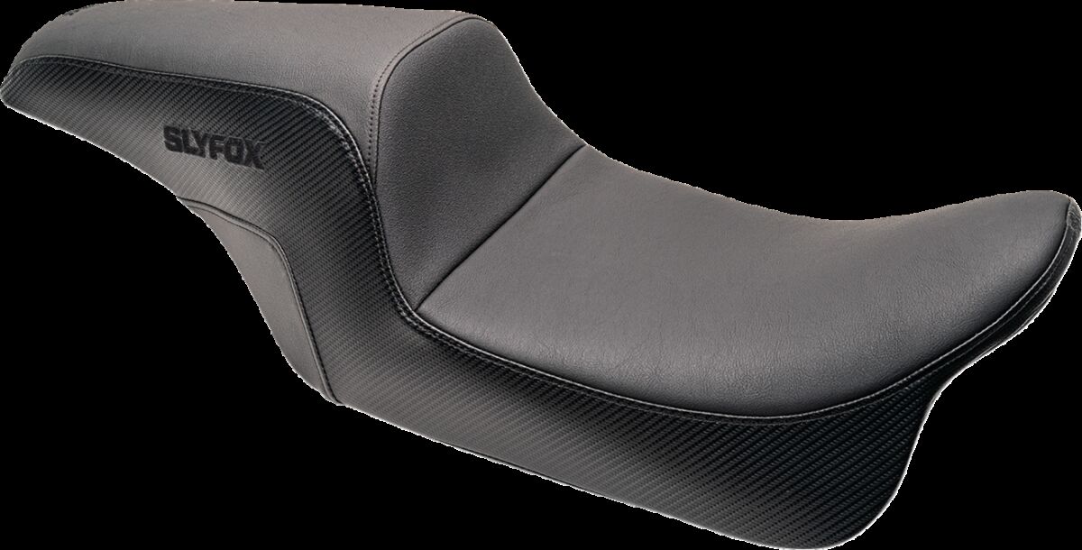 Seat SlyFox Black smooth vinyl w/CF Black SF Dyna 06-17
