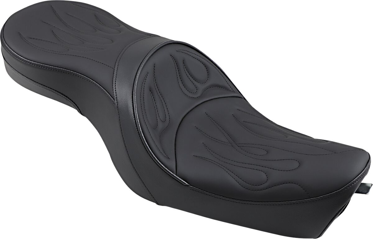 SEAT LOW-PROFILE TOURING REAR 2-UP VINYL BLACK