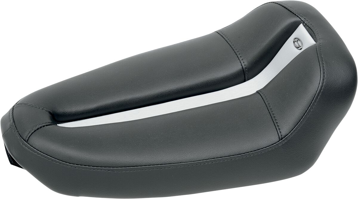 SOLO SEAT GEL-CHANNEL - TRACK FRONT GEL CHANNEL™ PLAIN BLACK|SILVER