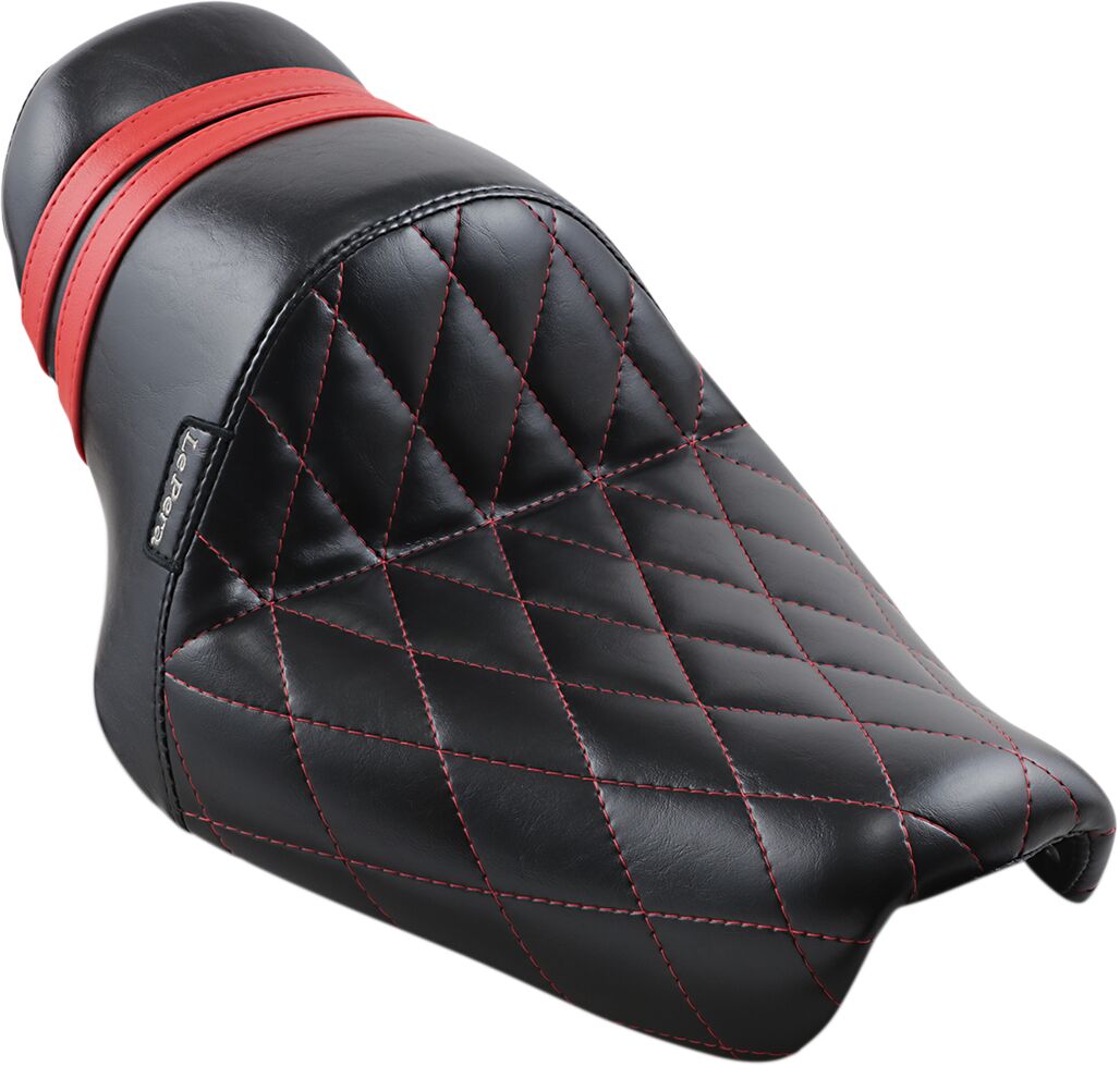 SEAT STUBS SPOILER DIAMOND STITCHED BLACK W/RED SPEED STRIPES