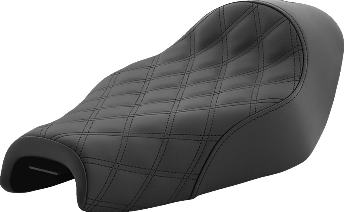SOLO SEAT RENEGADE™ LS FRONT VINYL|SADDLEGEL™ PLAIN BLACK