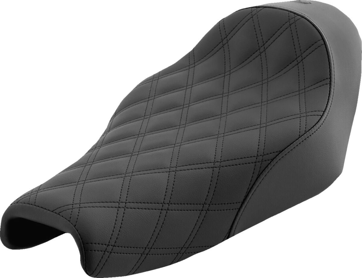 SOLO SEAT RENEGADE™ LS FRONT VINYL|SADDLEGEL™ PLAIN BLACK