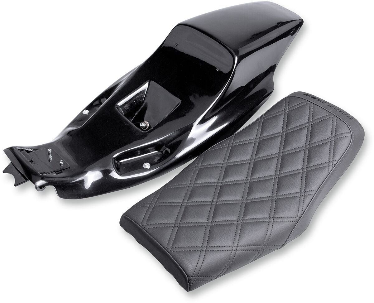 SOLO SEAT CONVERSION KIT ELIMINATOR FRONT VINYL BLACK