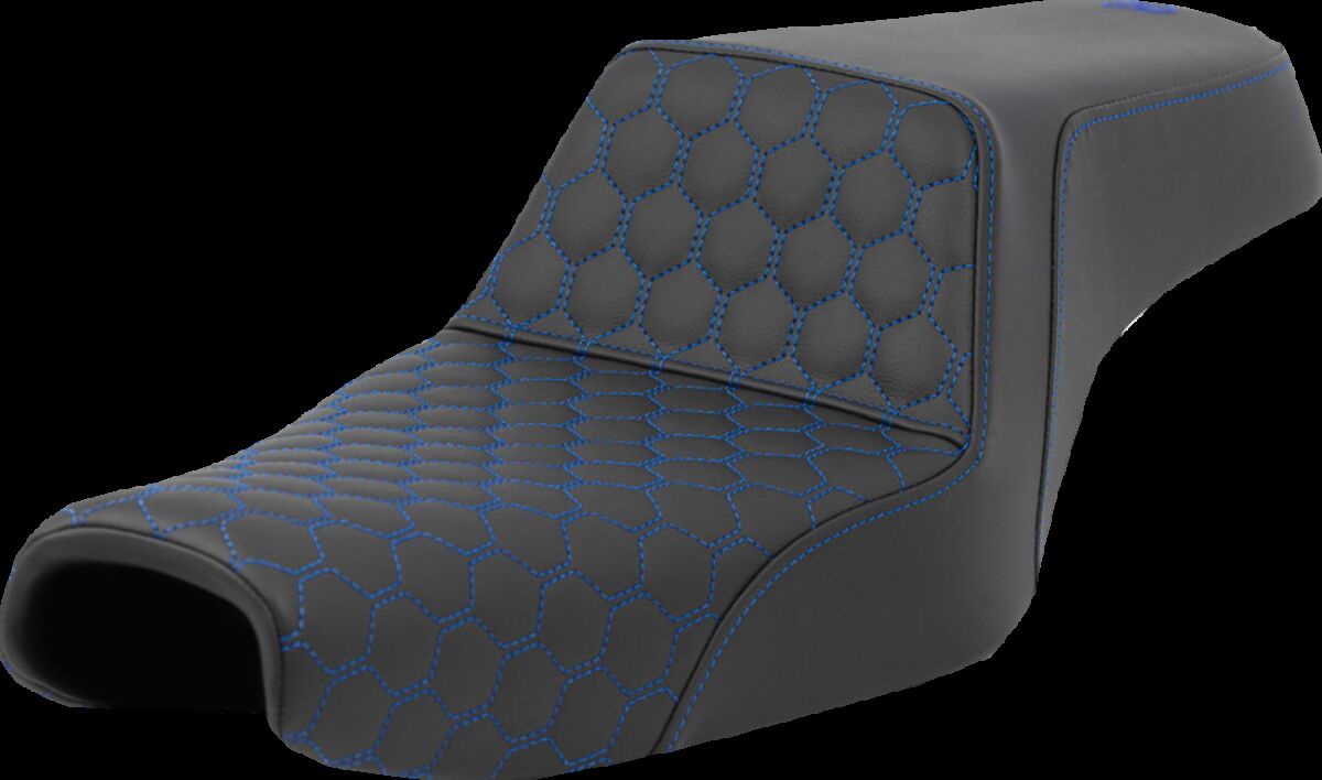 Step-Up Seat - Honeycomb - Blue Stitching