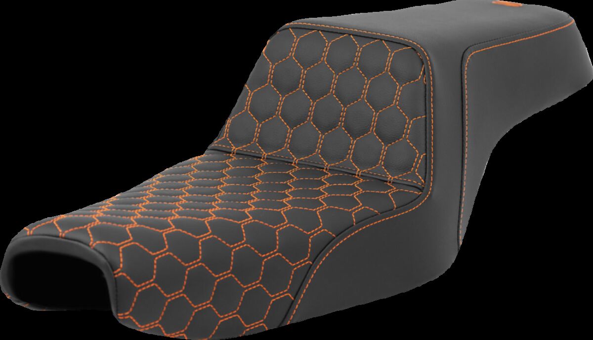 Step-Up Seat - Honeycomb - Orange Stitching