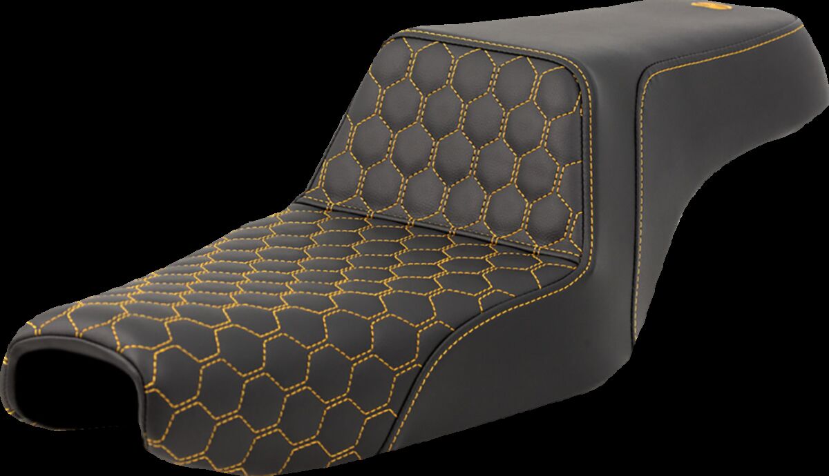 Step-Up Seat - Honeycomb - Gold Stitching