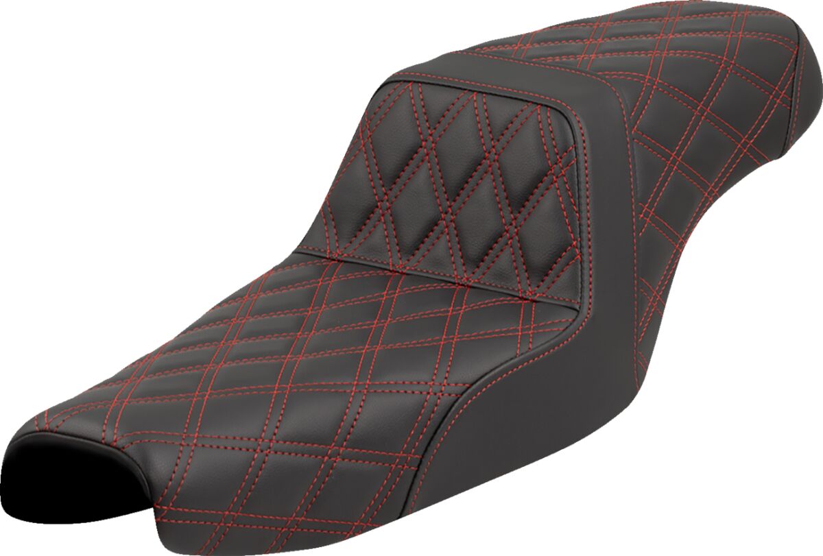 Step-Up Seat - Lattice Stitch - Red Stitch - XL