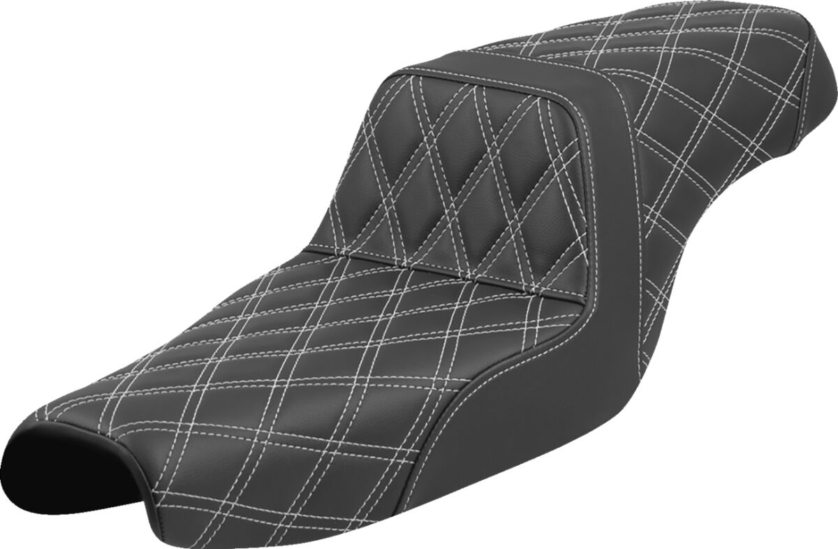 Step-Up Seat - Lattice Stitch - White Stitch - XL