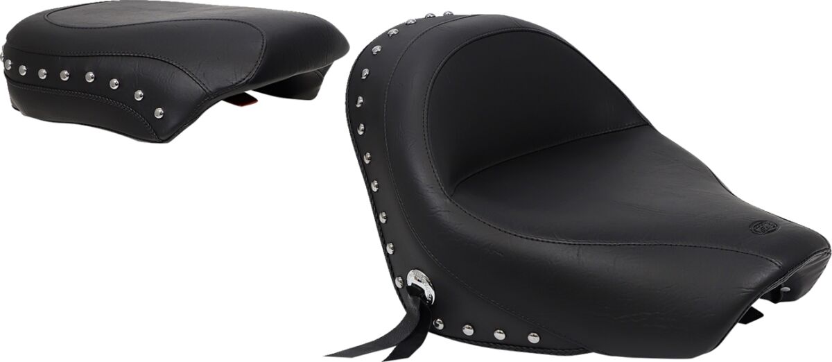 SEAT ONE-PIECE WIDE TOURING 2-UP STUDDED WITH CONCHOS