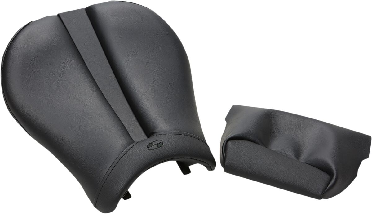SOLO SEAT GEL-CHANNEL - SPORT FRONT SADDLESUEDE PLAIN BLACK|BLACK