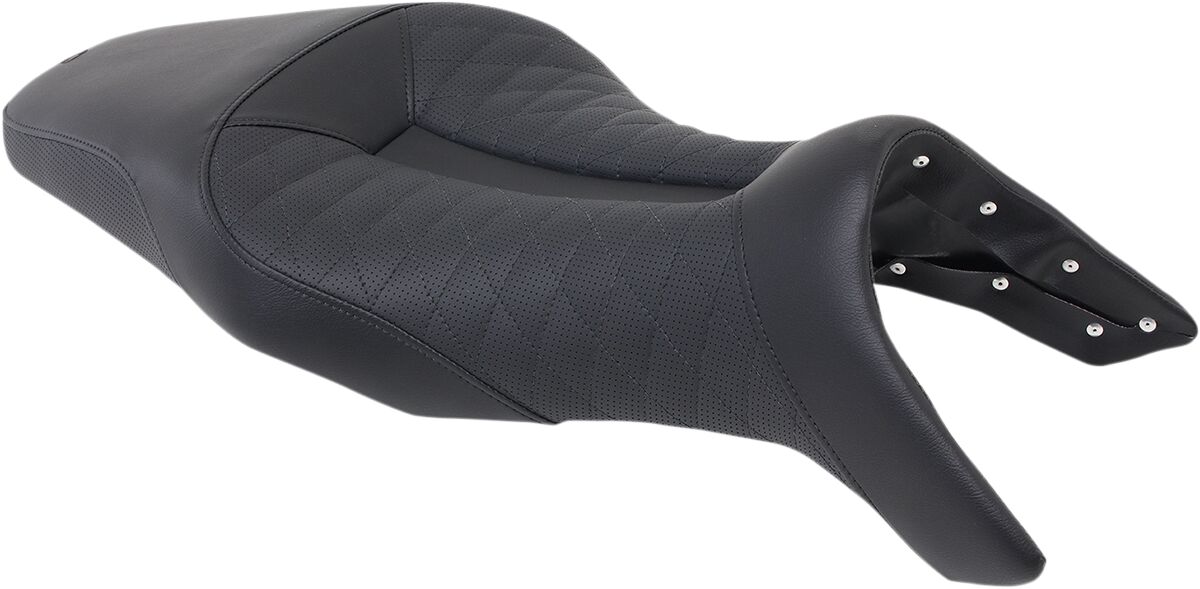 2-UP SEAT GEL-CHANNEL - TRACK LS FRONT|REAR SADDLEGEL™ PLAIN BLACK