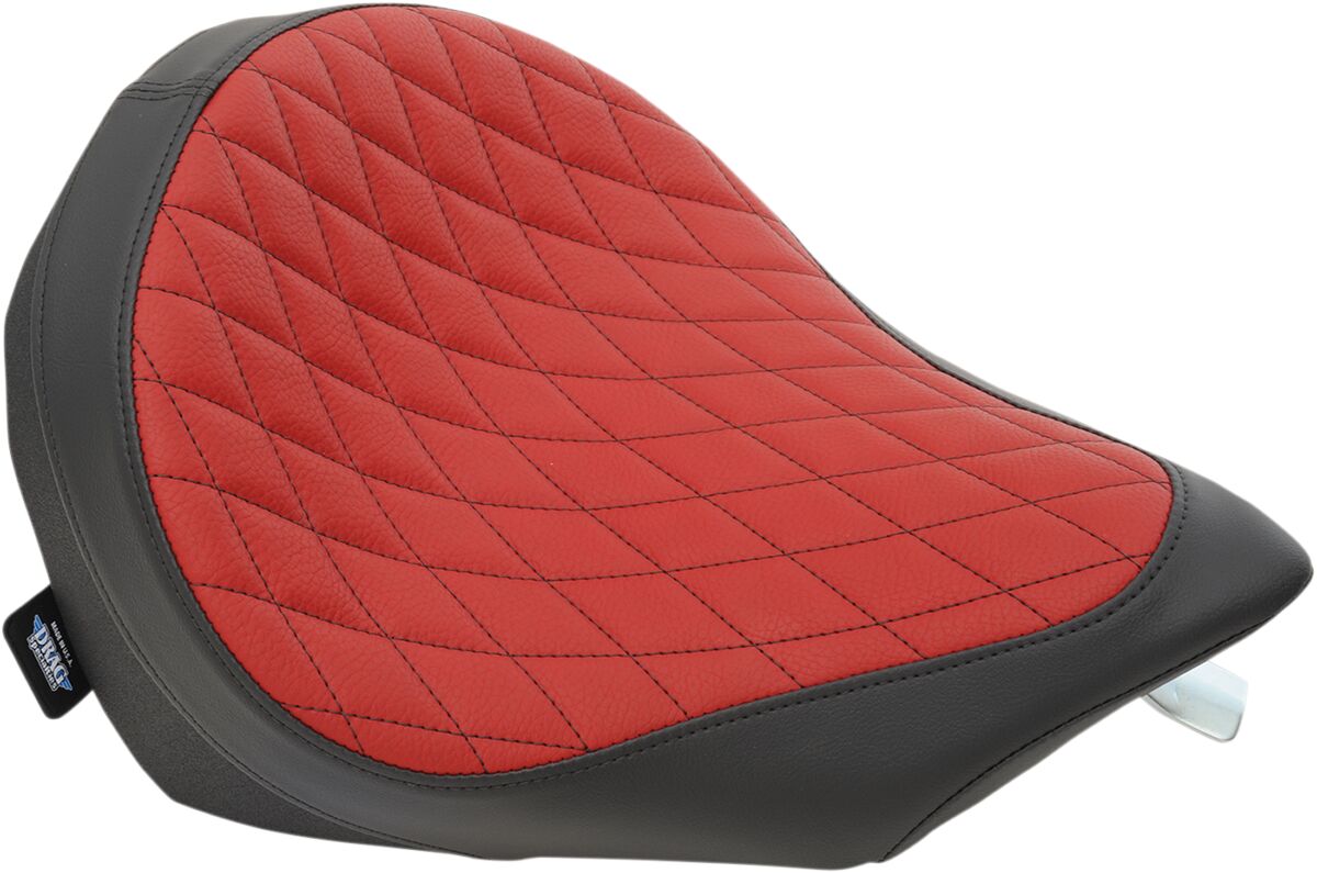 SEAT LOW-PROFILE DIAMOND STITCH SOLO RED/BLACK