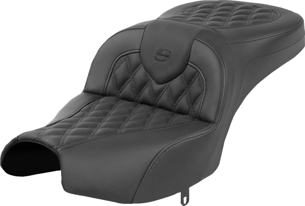 Roadsofa™ Seat - Without Backrest - Black - Lattice Stitch - Indian