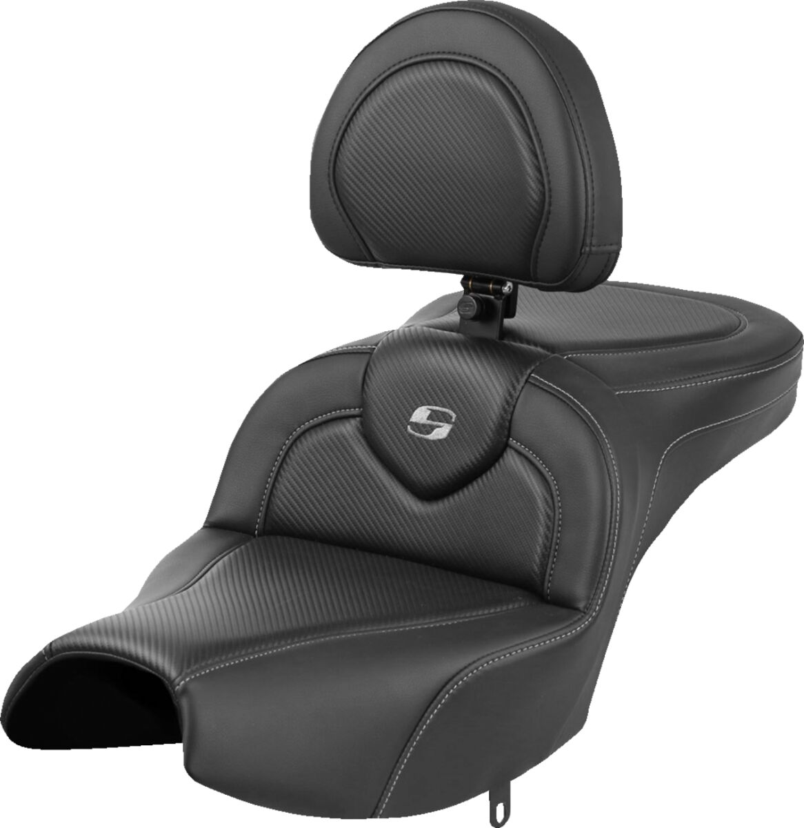 Roadsofa™ Seat - With Backrest - Black - Carbon Fiber