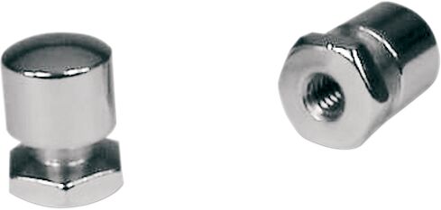 MOUNTING NUT CUSTOM REPLACEMENT FRONT NATURAL CHROME