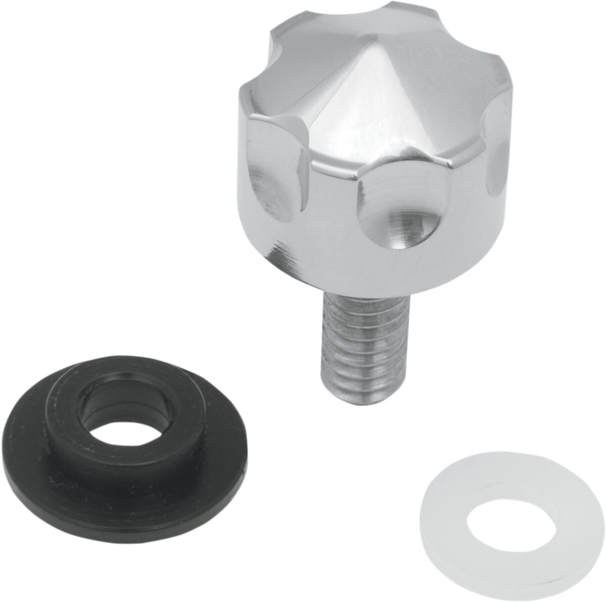 SEAT MOUNT KNOB REAR SIX-SHOOTER STAINLESS STEEL NATURAL