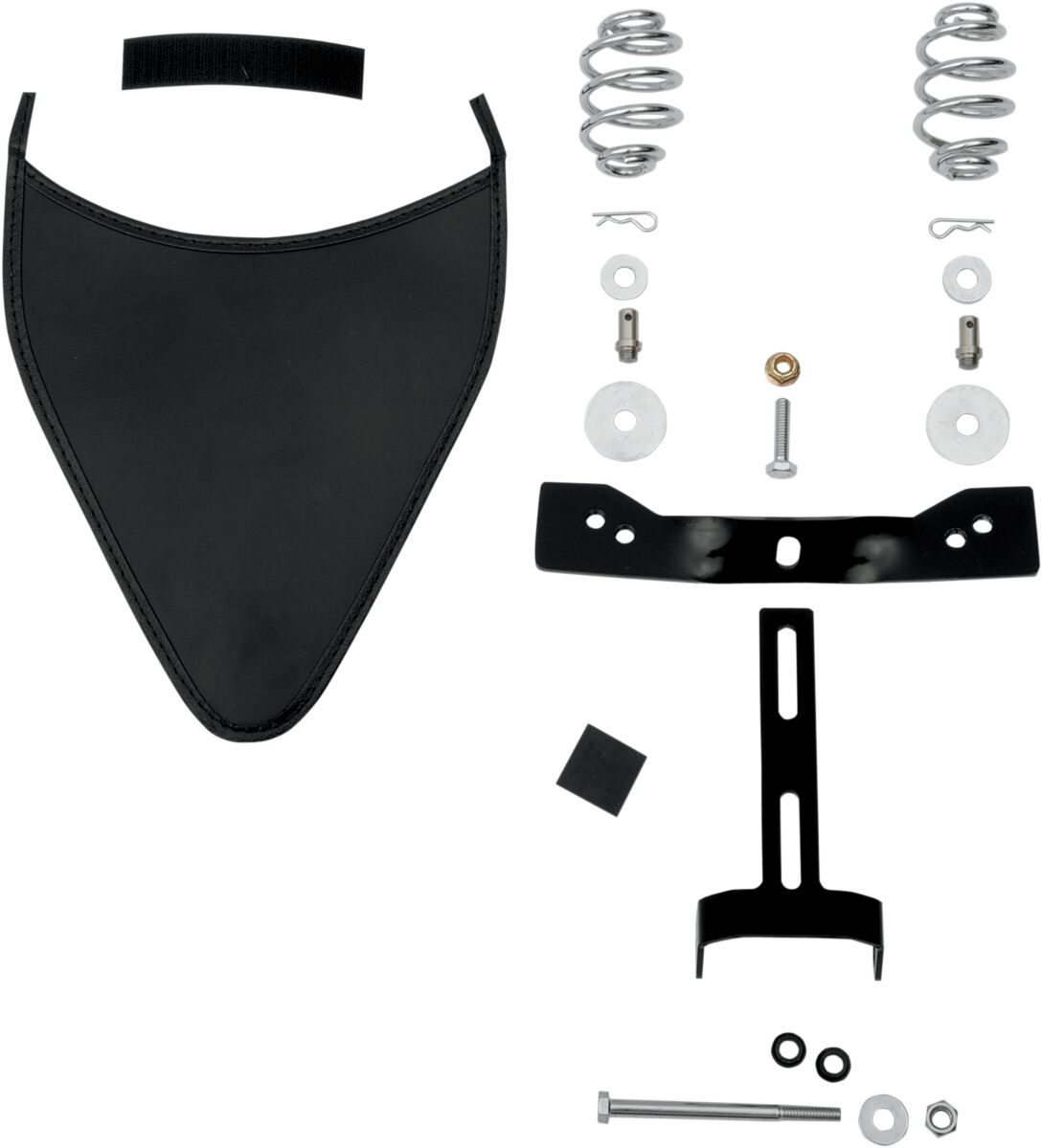 SEAT SPRING AND MOUNT KIT FRONT BOLT-ON STEEL BLACK