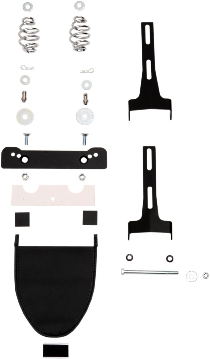 SEAT SPRING AND MOUNT KIT FRONT BOLT-ON STEEL BLACK