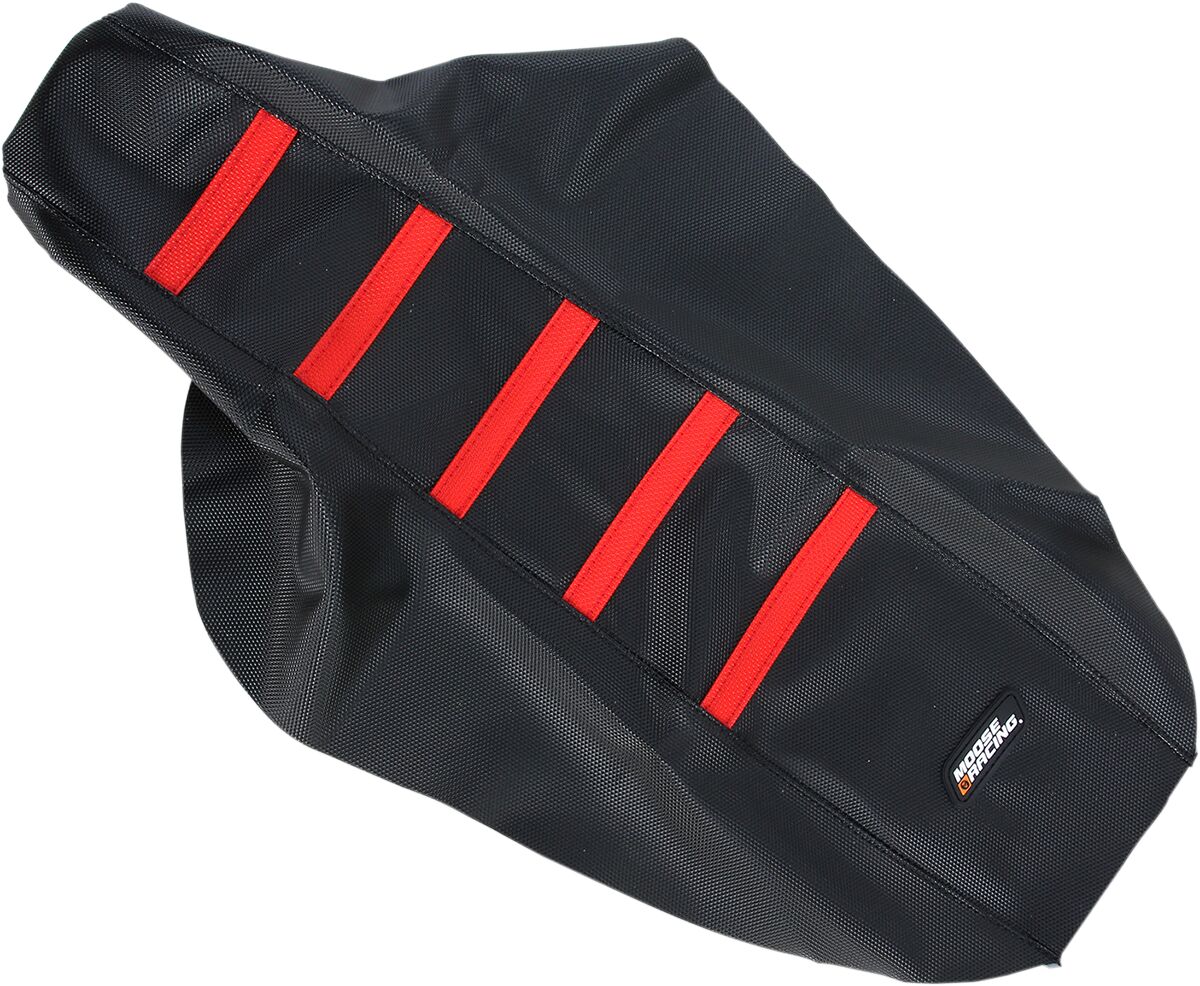 RIBBED SEAT COVER BLACK/RED