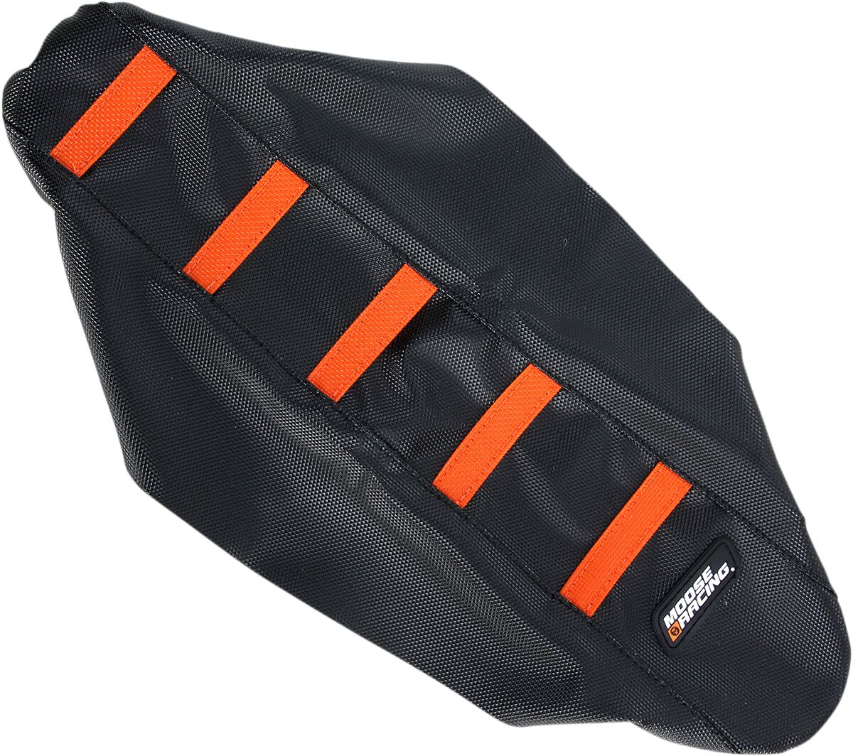 RIBBED SEAT COVER BLACK/ORANGE