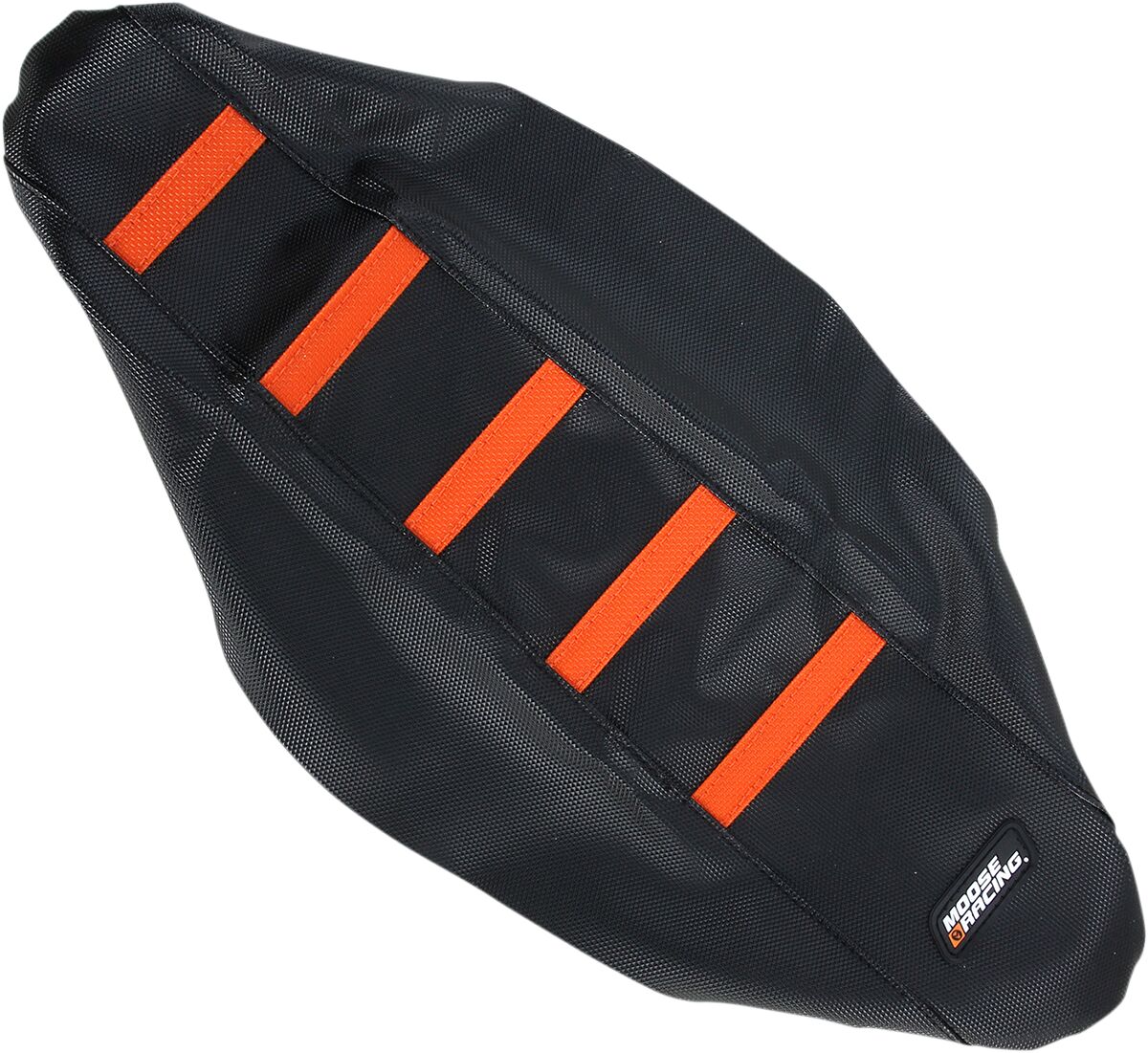 RIBBED SEAT COVER BLACK/ORANGE