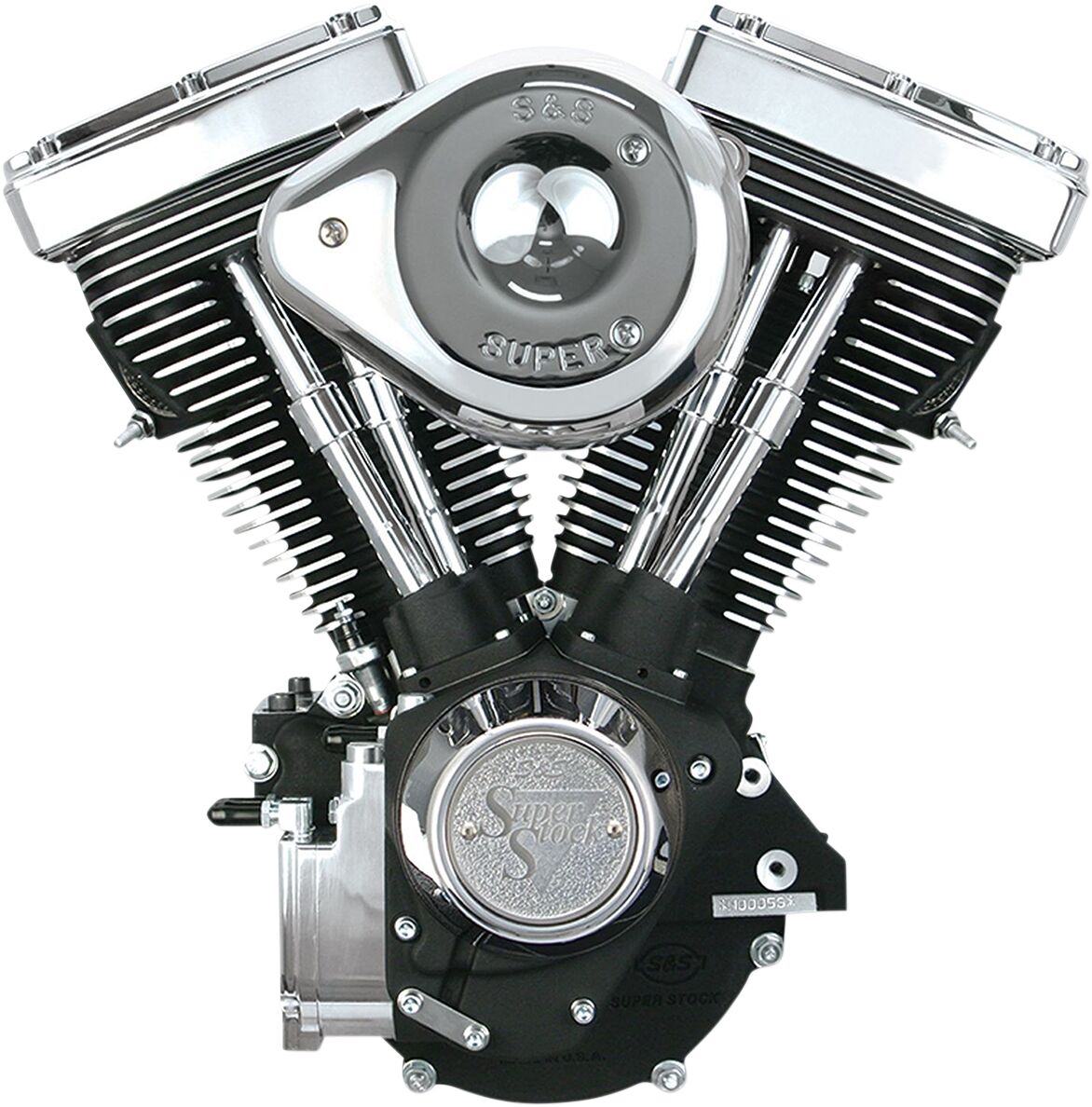 ENGINE V80 COMPLETE ASSEMBLY WRINKLE BLACK