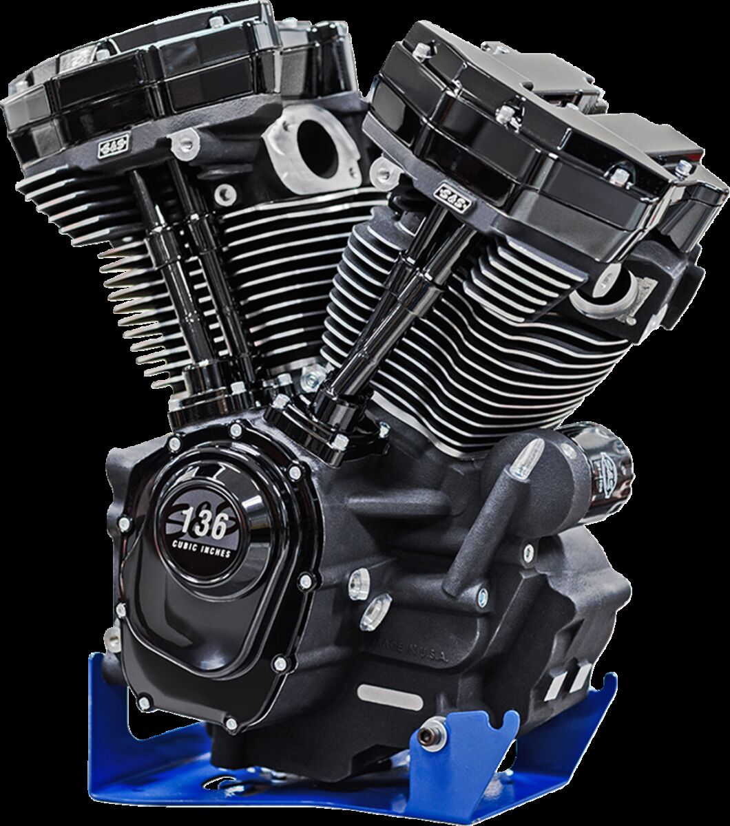 Engine 136 Blk w/550G Cam OilCool RaceOnly M8 17-23 Touring