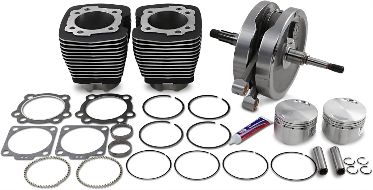 Sidewinder 3-5/8" suure läbimõõduga stroker-komplekt 96", kortsuline must