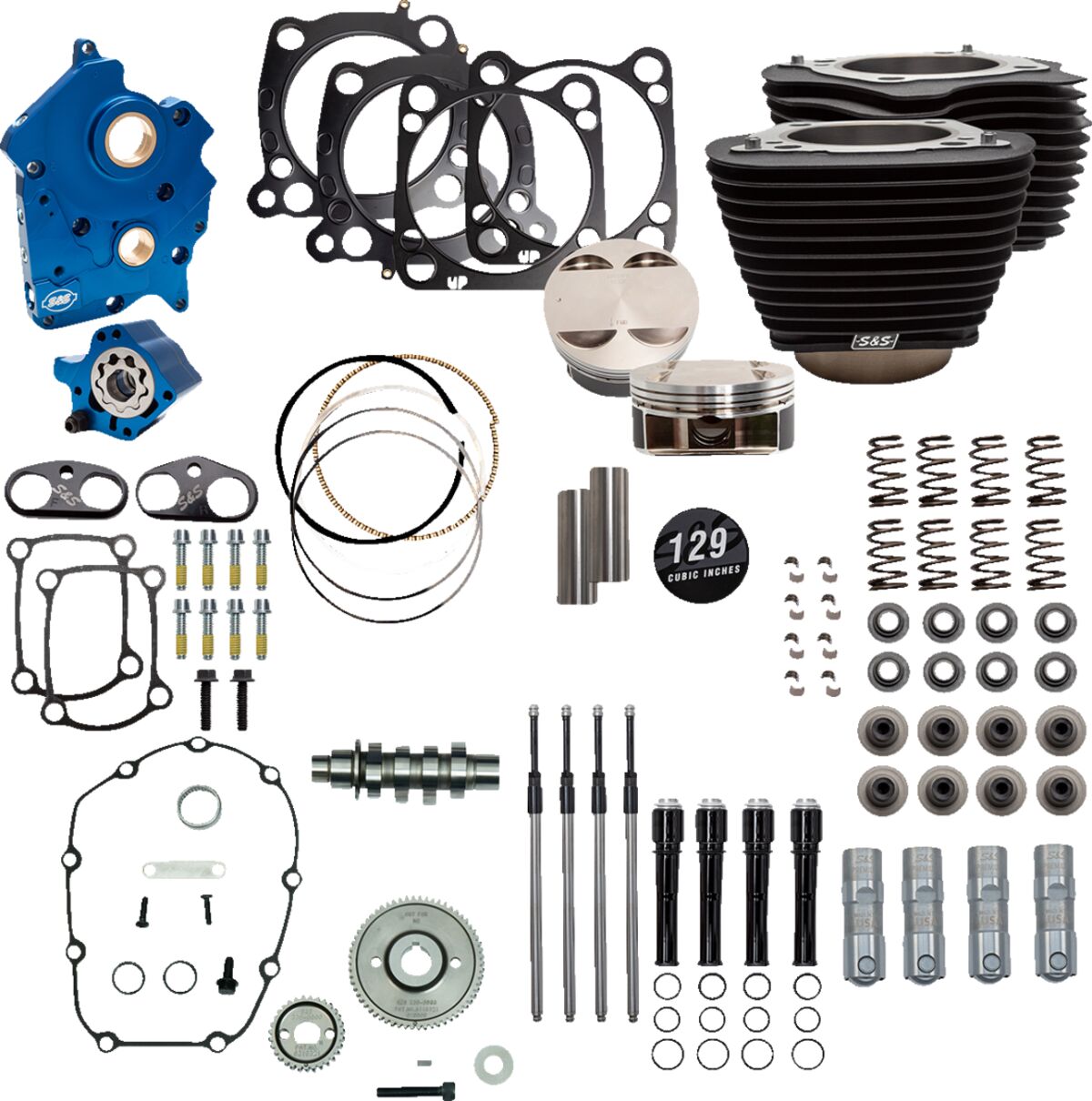 129" Power Package mootori jõudluskomplekt, hammasülekanne, õlijahutus, M8
