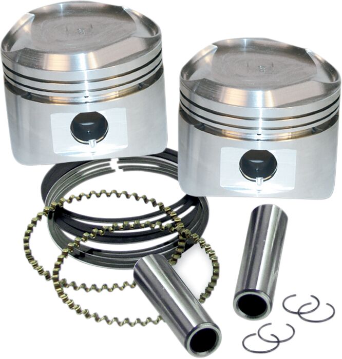 SUPER STOCK PISTON KIT 3 1/2" STD-SIZE W/ RINGS
