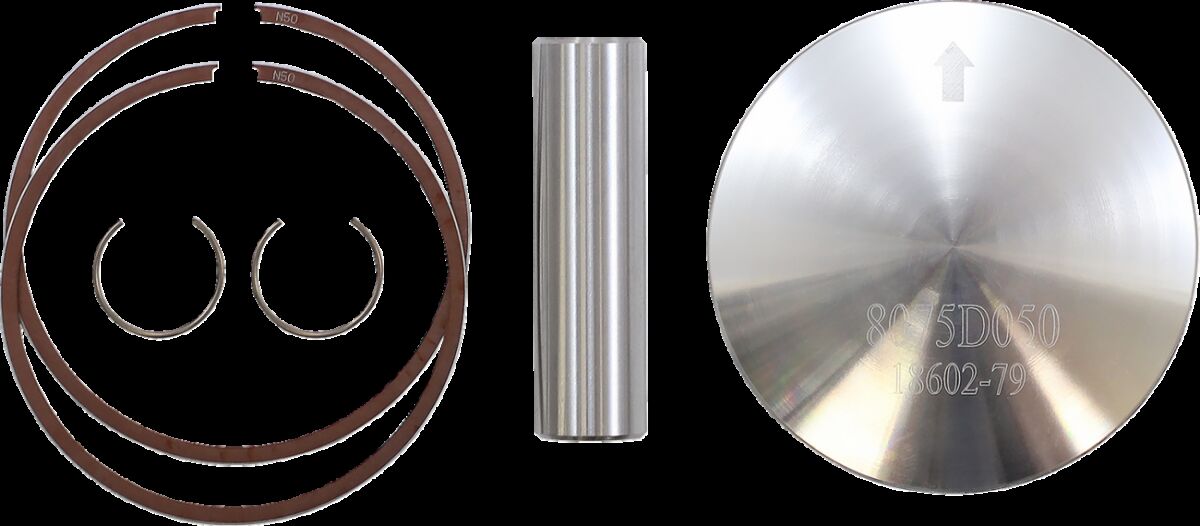 PISTON KIT FORGED STEEL PERFORMANCE REPLACEMENT / YAMAHA / SIZE BANSHEE: +0,50 / RD: +0,50