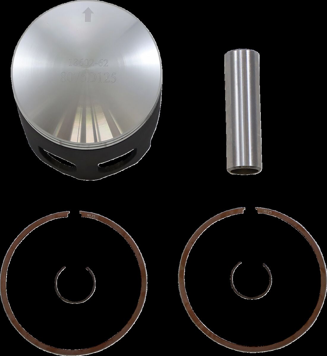 PISTON KIT FORGED STEEL PERFORMANCE REPLACEMENT / YAMAHA / SIZE BANSHEE: +1,25 / RD: +1,25