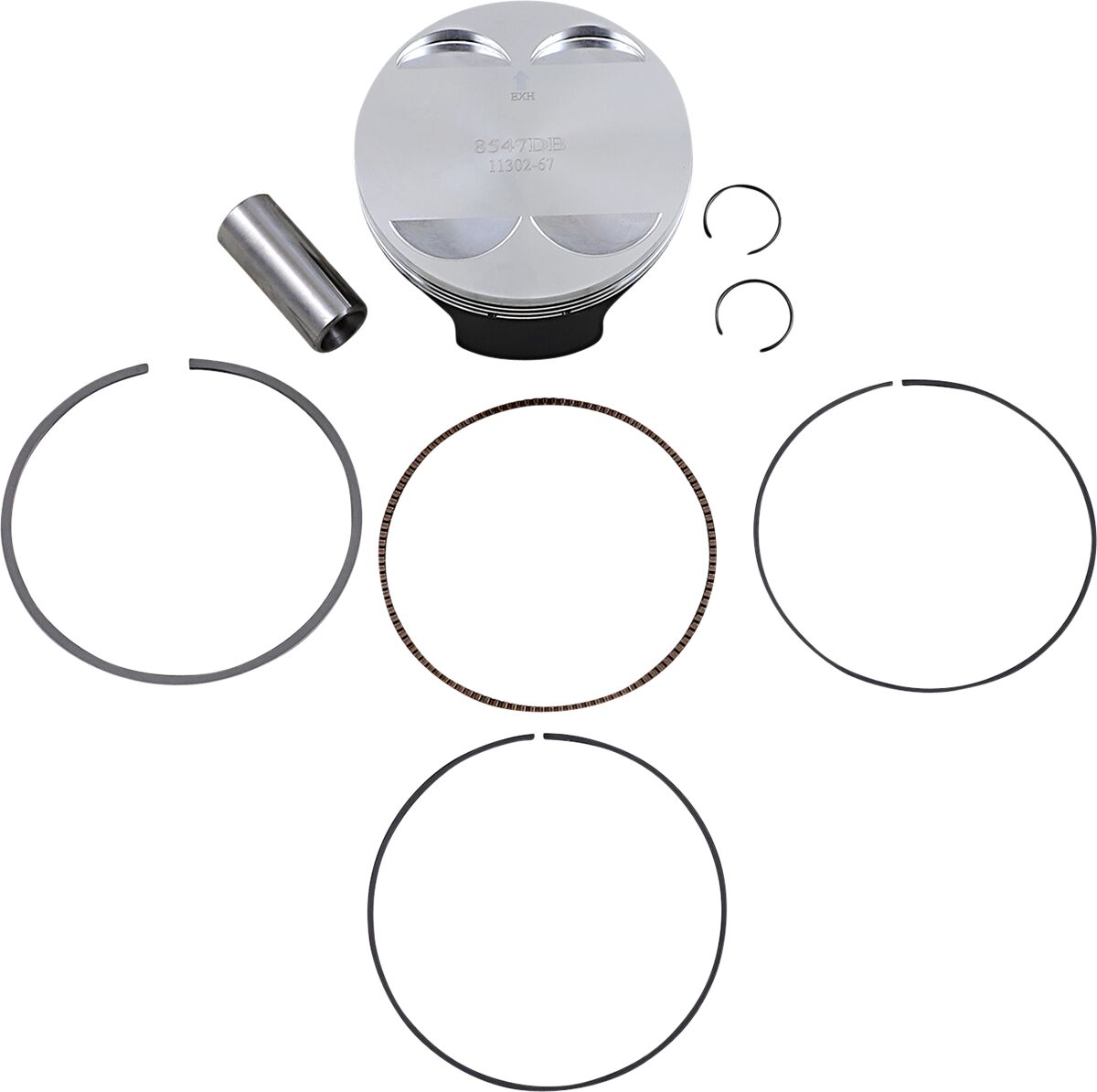PISTON KIT FORGED STEEL PERFORMANCE REPLACEMENT / KTM / SIZE +0,01