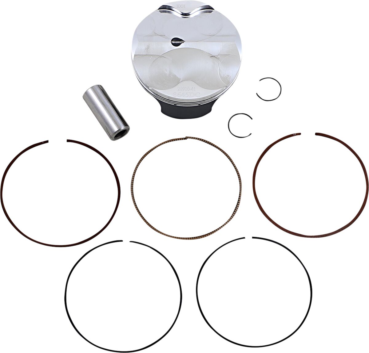 PISTON KIT FORGED STEEL PERFORMANCE REPLACEMENT / KTM / SIZE +0,02