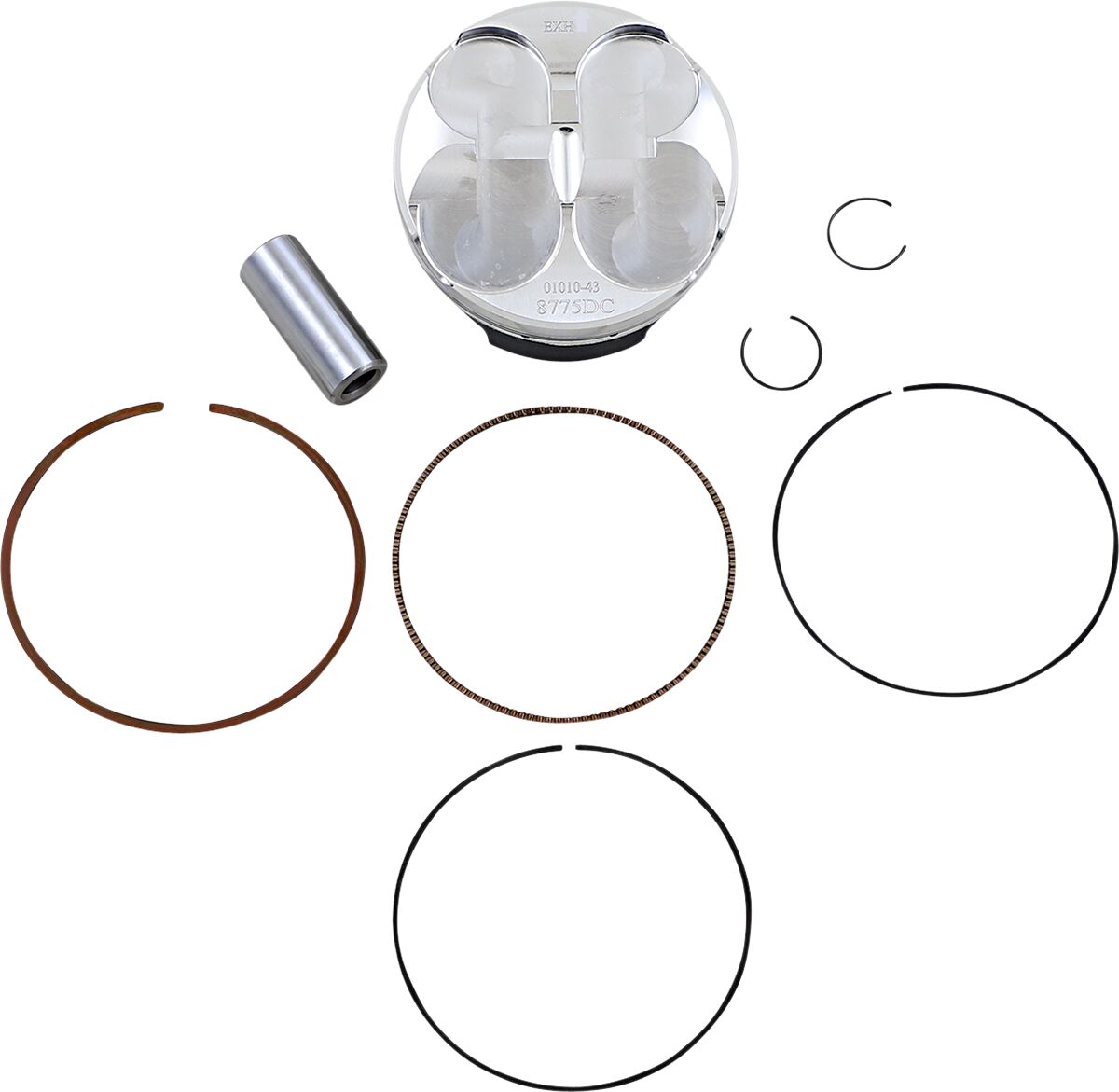 PISTON KIT FORGED STEEL PERFORMANCE REPLACEMENT / HONDA / SIZE +0,02