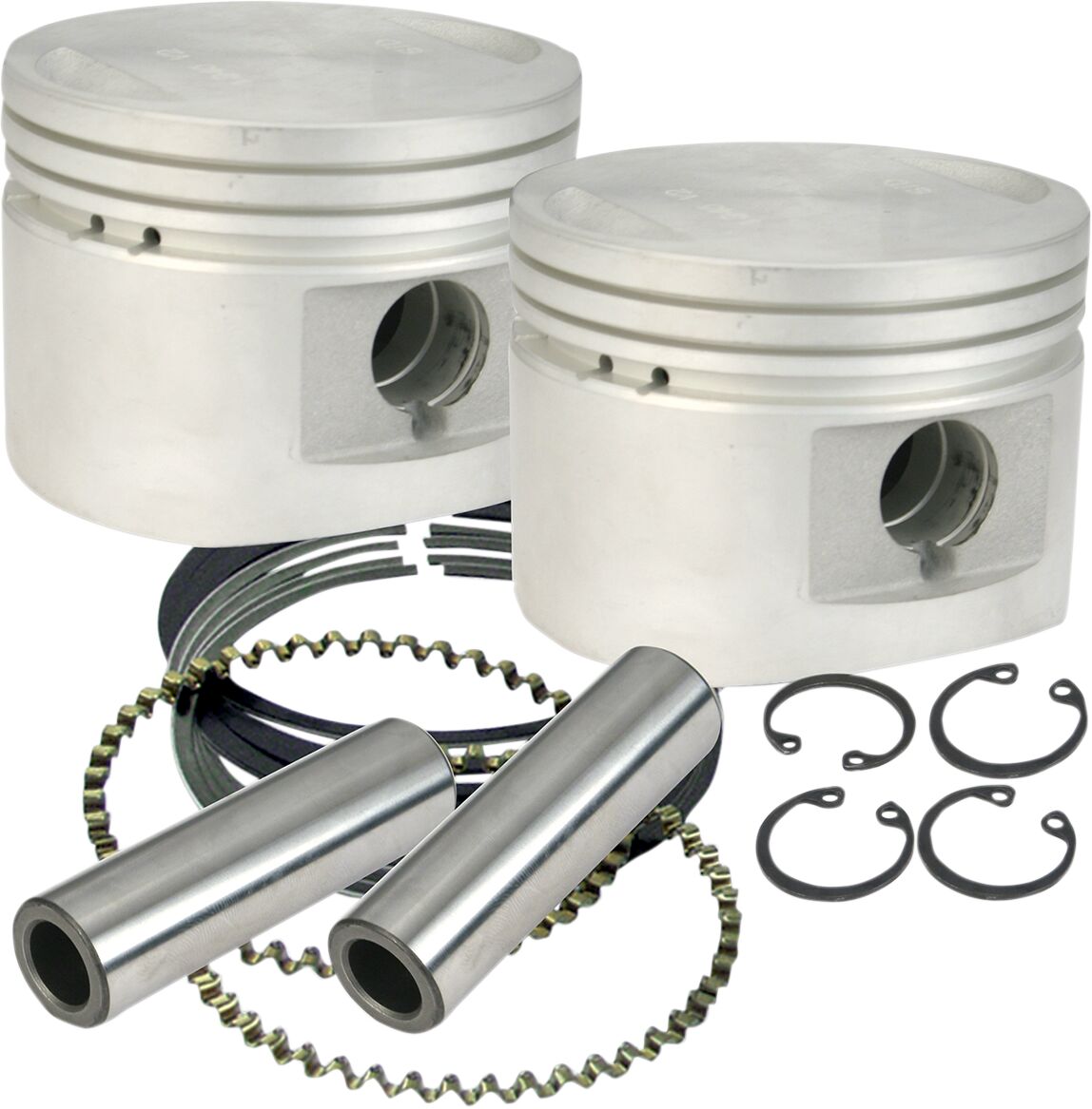 PISTON KITS 3-1/2" BORE +.020" FLAT TOP 80" cu