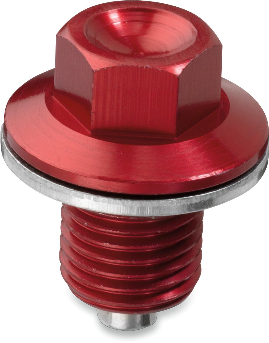 MAGNETIC DRAIN PLUG ZIP-TY RED HONDA/YAMAHA