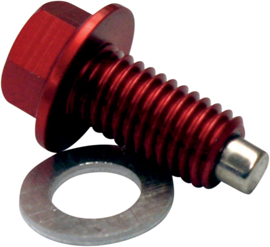 MAGNETIC DRAIN PLUG ZIP-TY RED KAWASAKI