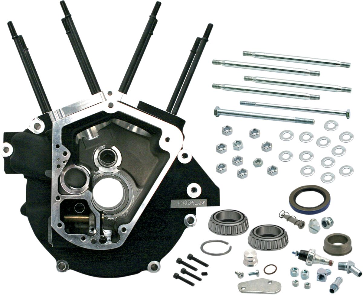 SUPER STOCK ENGINE CASE 3 1/2" BORE BLACK