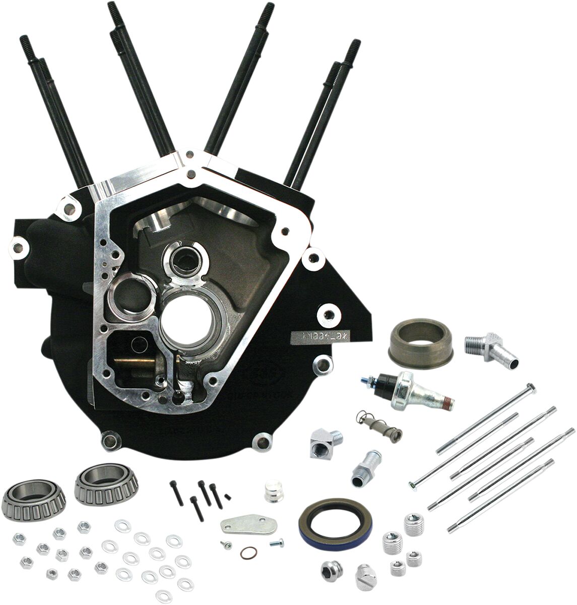 CRANKCASE SUPER STOCK ALTERNATOR WRINKLE BLACK