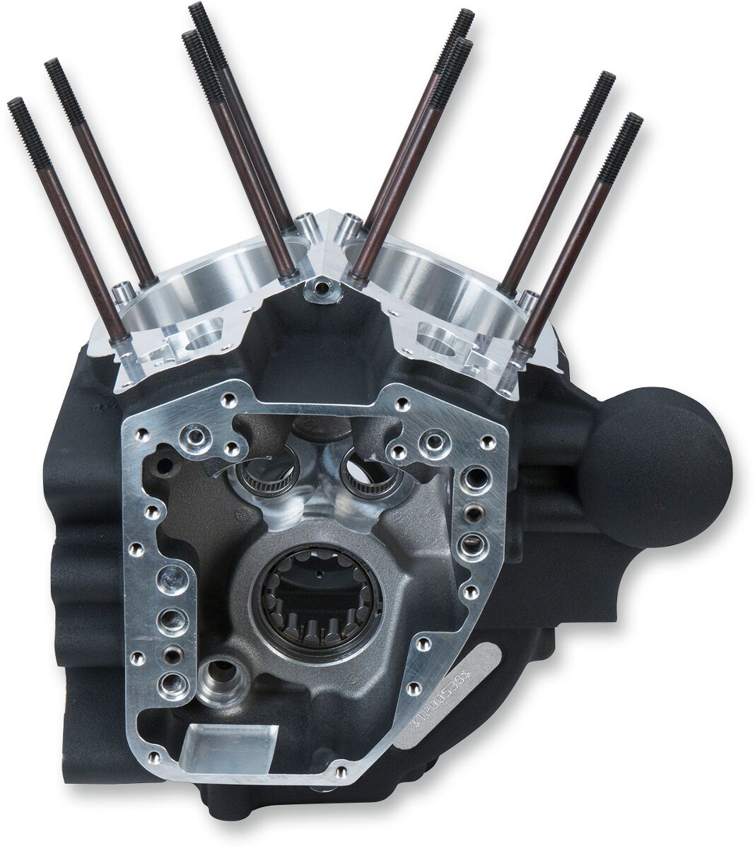 CRANKCASE T2 SUPER STOCK BORE ALTERNATOR STYLE WRINKLE BLACK