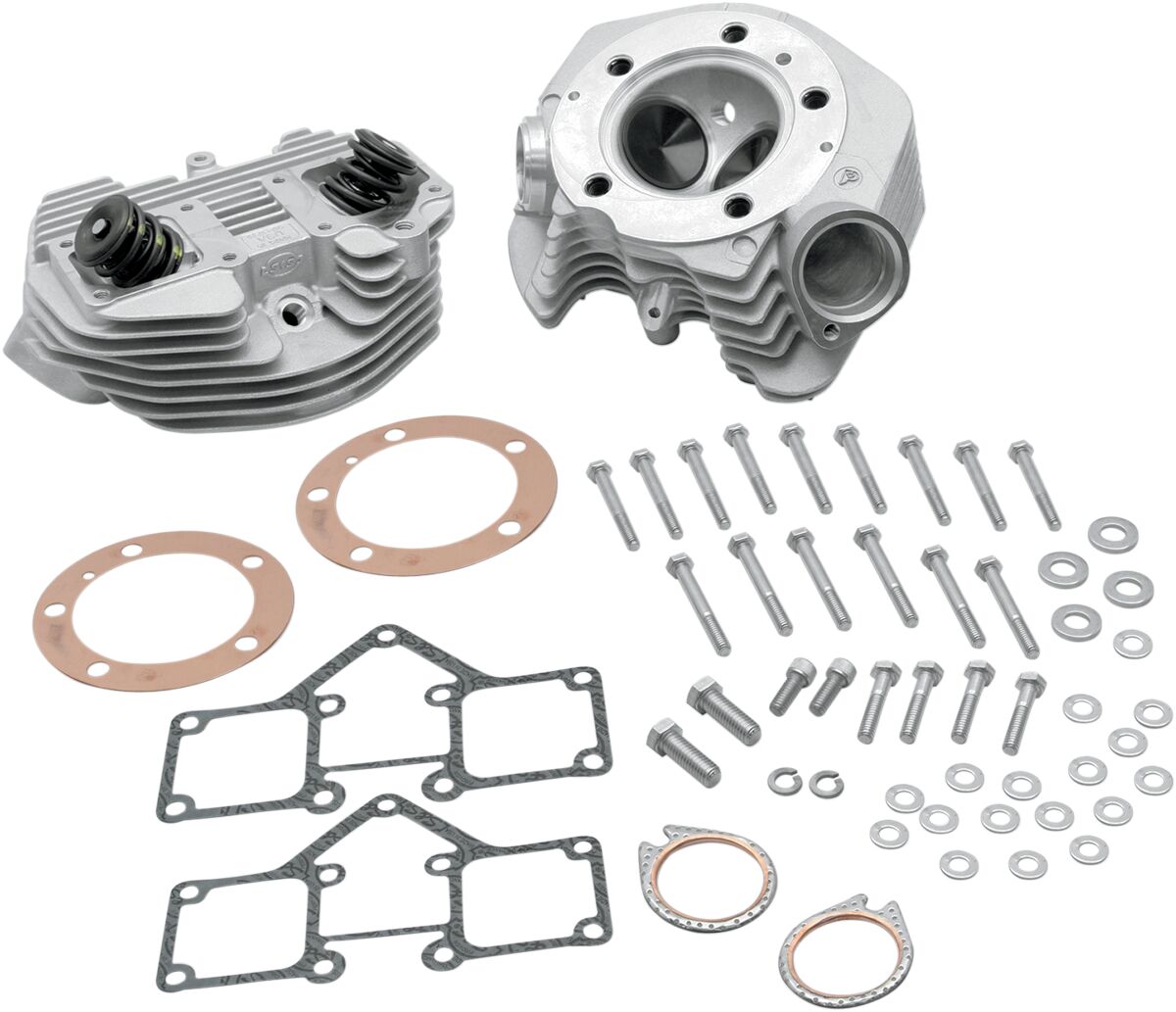 SUPER STOCK HEADS 3.625" BORE DUAL-PLUG SILVER